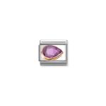 Composable Classic Link Violet Stone Drop Right
