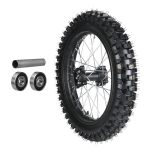 16" Rear Wheel Assembly 90 100-16 Knobby Tire With 1.85X16 Rim 15MM & 12MM Bearings For Pit Dirt Bike Motorcycle Motocross Offro