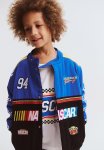 Cotton On Nascar Racing Jacket - Harbour Blue