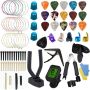 78 Pieces Guitar Accessories With Guitar Tuner With Guitar Tuner And Capo