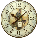 Rhythm Wooden Wall Clock 39 Cm X 39 Cm