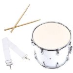 Bk Percussion 14 Marching Snare Drum : White