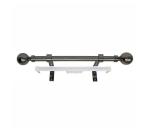 Matoc 25MM Curtain Pole & Single Rail Kit With Ball Finials -black Nickel - 3.0M