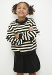 PoP Candy Bow D Cor Striped Sweat Top - Black & White