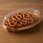 Oval Plastic Serving Tray With Lid 59X32CM