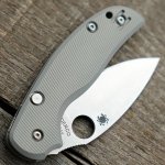 Spyderco Sage 6 SCALES Aggressive Agent Milling - Contoured - Anodized Sniper Grey