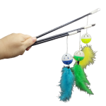 CAT Stick Teaser Toy With Bell & Feather