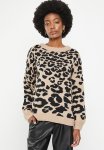 Animal Printed Jersey - Beige