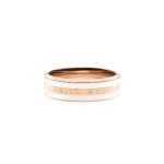 Emalie Ring Satin White Rose Gold - 54