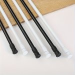 1PC Punch-free Telescopic Rod Built-in Spring Fixed Curtain Rod Wall-mounted Towel Rod For Fixing Decorative Shower Curtains Win