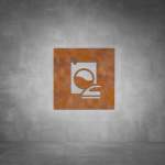 Washing Room Sign - Rust - Powder Coated Aluminum