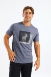 Polo Mens Block Printed Ss Tee Blue - Blue 2XL