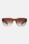 Gradient Rectangular Sunglasses - O Brown
