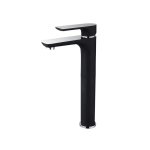 Bijiou Geneva Basin Mixer Long Body Chr black