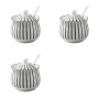 3 Pack Ceramic Spice Jar - White