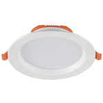White Metal With Opal Polycarbonate Cover 12W Downlight Complete 2 Pack – DL056