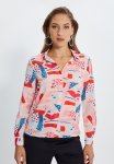 Print Detailed Shirt - Pink