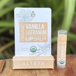Organic Lip Balm Vanilla & Geranium Alteya Organics