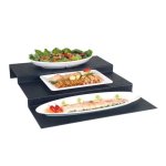 Step Risers Abs 3 Steps Black 600 X 750 X 95MM Chef& 039 S Depot
