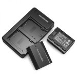 Ravpower 2X 2000MAH Replacement Batteries For Sony NP-FZ100 With Charger Set – Black
