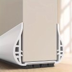 Pvc Door Bottom Seal Strip For Bedroom Doors Gap Blocker Adhesive Sweep Draft Stopper Fits Door Thickness 3.5-5.5CM Seals Gaps 0