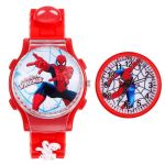 Flip And Turn Cover Cartoon Toy Watch For Kids