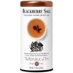 The Republic Of Tea Blackberry Sage Full-leaf Loose Black Tea 3.5 Oz Tin Steeps 50 Cups
