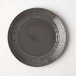 - Embossed Lines Side Plate Choose From 5 Colours - Dark Grey