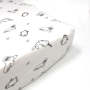 Babes & Kids Little Acorn Arctic Animals Cot Fitted Sheet - 60X120CM