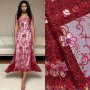 4.57 Meter African Mesh Sequin Lace Fabric 2024 Latest Design Colorful French Tulle Lace Material For Bridal Gown Sewing 100% Polyester Flowers Pattern Hand