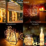 Outdoor Solar String Lights Christmas Tree Light Lamp Garden 100 LED Multicolored white warm White