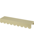 Cream Scallop Edge Wall Shelf - None None