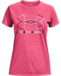 Girls' Ua Tech Big Logo Short Sleeve - Cerise Ylg