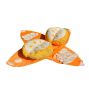 Orange - Shaped Plush Dog Toy: Squeaky & Chew - Resistant