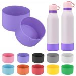 Moteerllu 2PCS Silicone Boot Compatible With Owala Freesip Twist Water Bottle 24OZ Anti-slip And Fall-proof Protective Sleeve Co