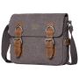 Troop London Classic Canvas Crossbody - Charcoal