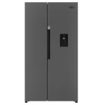 Defy 555L Side-by-side Fridge Freezer -satin Metallic