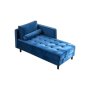 Navi Chaise Tufted Sofa Accent Chair - Blue