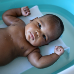 Deluxe Bathtime Combo Set - Includes Bath Mat And Bather