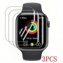 3pcs Highly Protection Soft Screen Protector Film For Series 42mm 45mm 40mm 44mm Full Protective For Apple Watch Anti-Scratch And Anti-Fingerprint Not Glass