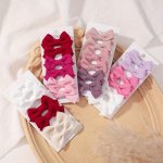 6PCS Bow Hair Clip Girls Cute Princess Hair Accessories
