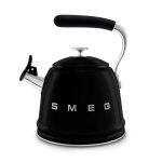 Smeg 2.3L Stovetop Whistling Kettle Black WKF01BL