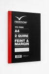 Freedom Stationery Hard Cover A4 Counter Book 2 Quire 192 Pages Feint & Margin