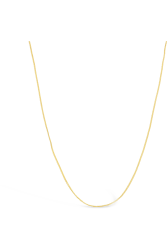 - 9CT Yellow Gold 1.6MM Italian Long Link Curb Chain - 45CM