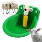 Automatic Livestock Waterer Bowl 18CM Stainless Steel Animal Drinking Basin Farm Feeding Equipment For Cows Goats Horses Pigs Do