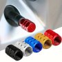 4PCS Car Tire Valve Mouth Cover Aluminum Alloy Car Wheel Hub Tire Valve Mouth Cover Dustproof Car Motorcycle Truck Bicycle Valve Cover