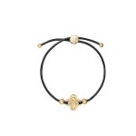 Clover Kira Slider Bracelet -gold chocolate Brown