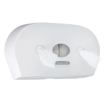 Kc Aquarius MINI Twin Roll Centrefeed Toilet Paper Dispenser - White