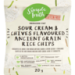 Sour Cream & Chives Flavoured Gluten Free Ancient Grain Rice Chips 20G