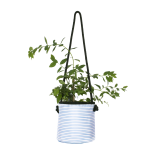 Hanging Blue Stripy Planter - Medium